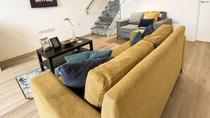 Leilighet, 1 queensize-seng | Oppholdsområde