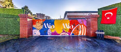 Façade de l’hébergement