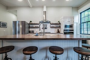 Fridge, microwave, oven, stovetop - Unique Family & Friends Retreat*Game Room*Sauna*2 Hot Tubs*Near Lakes & Hiking (Bridgton)
