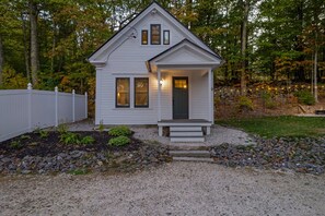 Exterior - Cozy Library Tiny Home *Private Hot Tub* King Bed *Minutes to Lakes & Hiking (Bridgton)