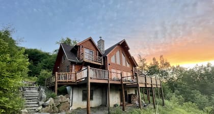 Stunning Adirondack lodge in serene wilderness setting