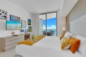 1 bedroom, desk, iron/ironing board, travel crib