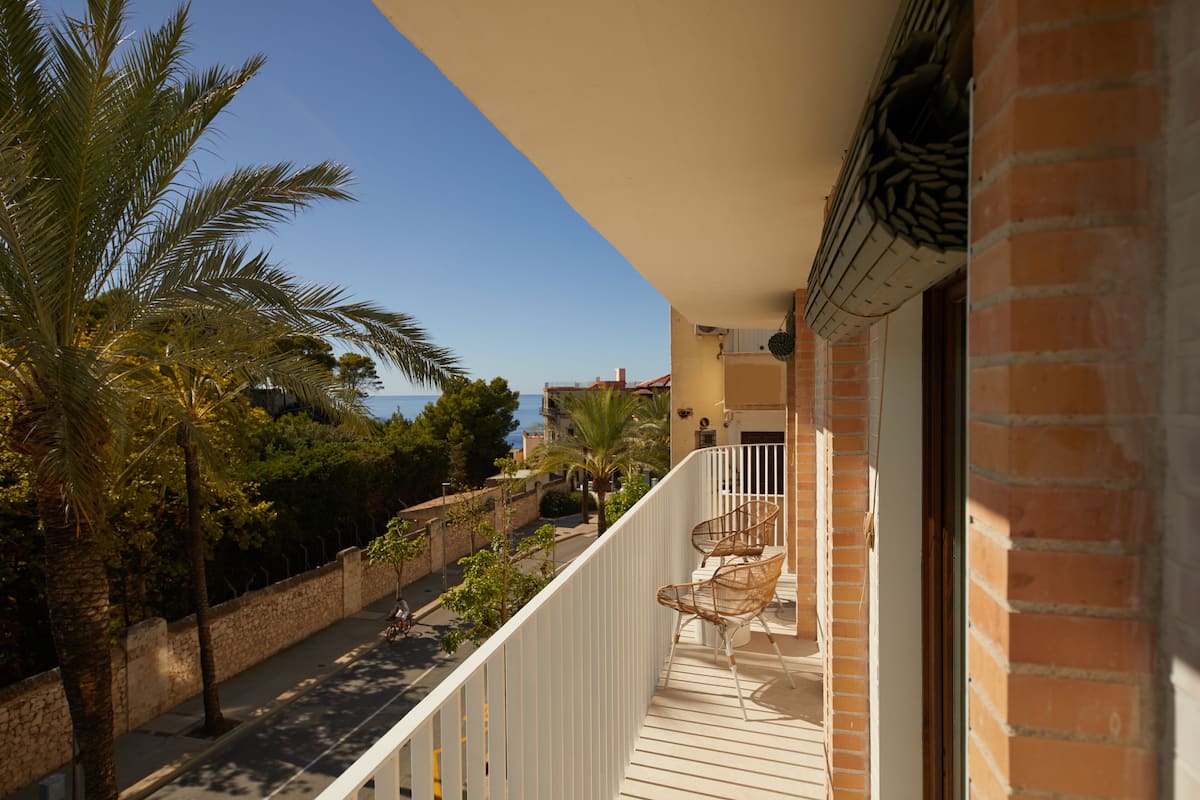 Suite Junior, balcone, vista mare parziale | Vista dalla camera