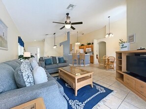 Villa, 4 Bedrooms | Living area - Robins Nest 4 Bedroom Villa by RedAwning (Haines City)