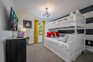 4 bedrooms, iron/ironing board, travel crib, WiFi