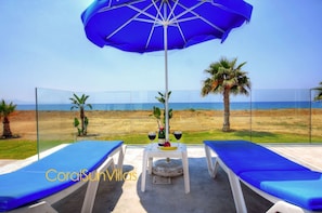 Villa, 4 Bedrooms, Smoking | Property grounds - Blue - Beach Front Spectacular Villa Sleeps 10 (Argaka)