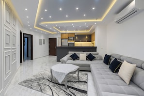 샬레, 침실 2개, 장애인 지원, 흡연 | 거실