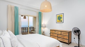 1 bedroom, iron/ironing board, bed sheets - Amazing Marina Front 1B With Balcony in RAK (Ras Al Khaimah)