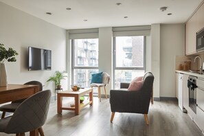 40-inch TV with digital channels, Netflix, streaming services - Wembley Stadium by Viridian Apartments (Wembley)