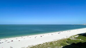 On the beach, sun-loungers, beach towels - Apollo 901: 3 Bedroom Beautiful Beach Front Condo! (Marco Island)