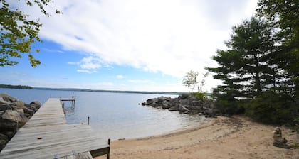 Waterfront Cottage on Frye Island with Sandy Beach and Stunning Sunrises!