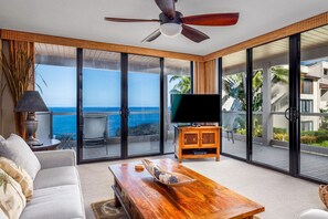 Condo, 1 King Bed (Keauhou Kona Surf & Racquet Club #5-2) | Living area - Keauhou Kona Surf & Racquet Club #5-201 (Kailua-Kona)