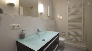 Shower, hair dryer - Dümmerdiva - Exquisite Wohnung mit Traumhaftem Seeblick (Lembruch)