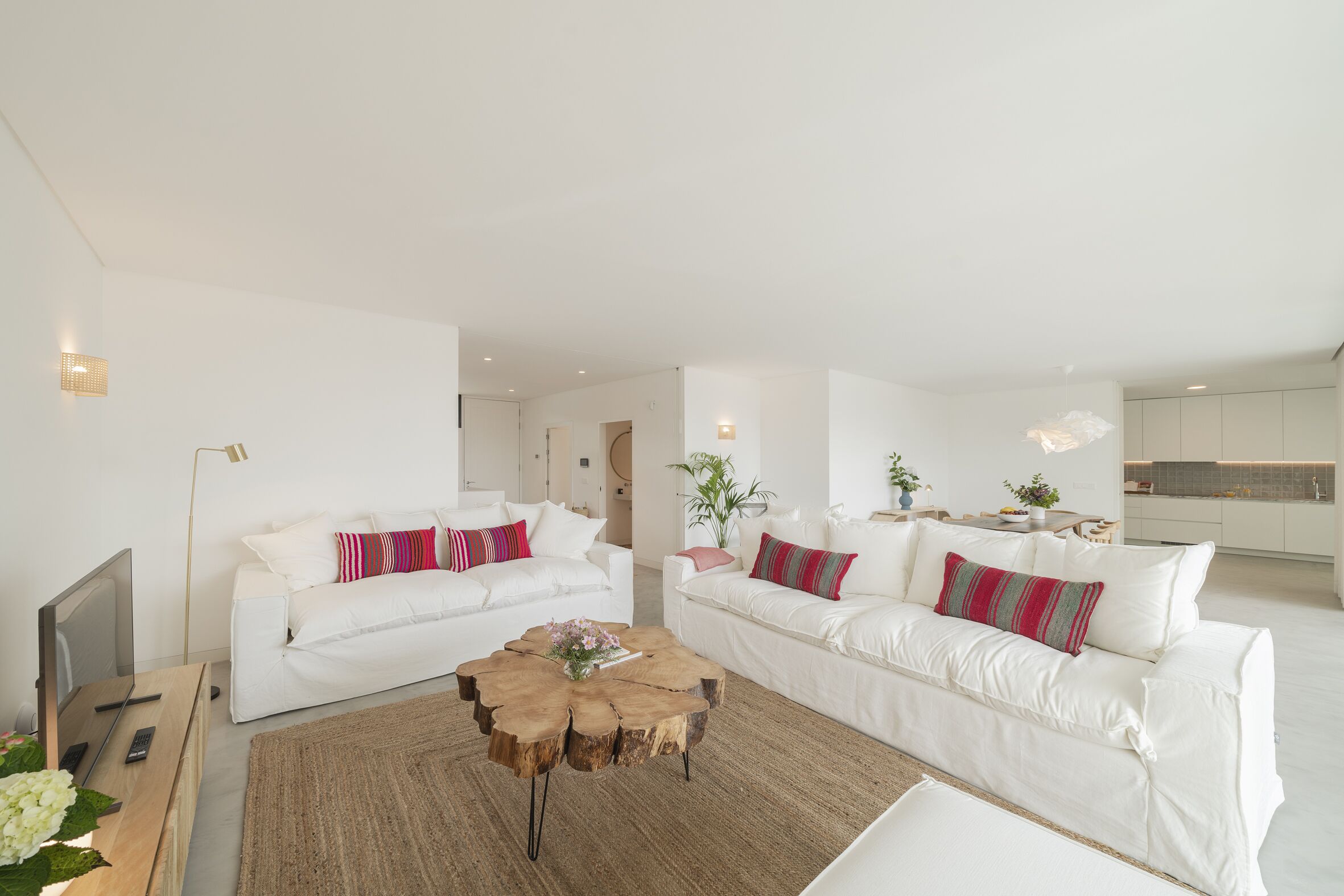 Premium Villa, 4 Bedrooms, Ocean View | Living area | 42-inch Smart TV with cable channels, TV