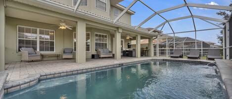 Udendørs pool, opvarmet pool