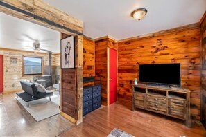 Smart TV, fireplace - Cozy Cabin in The Catskills W/Wi-Fi, HDTV, Firepit (Andes)
