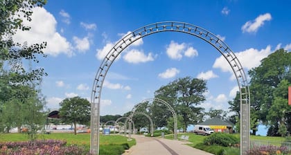 Arnolds Park Iowa Street Funhouse at the Lake