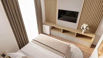 In-room safe, desk, blackout curtains, soundproofing