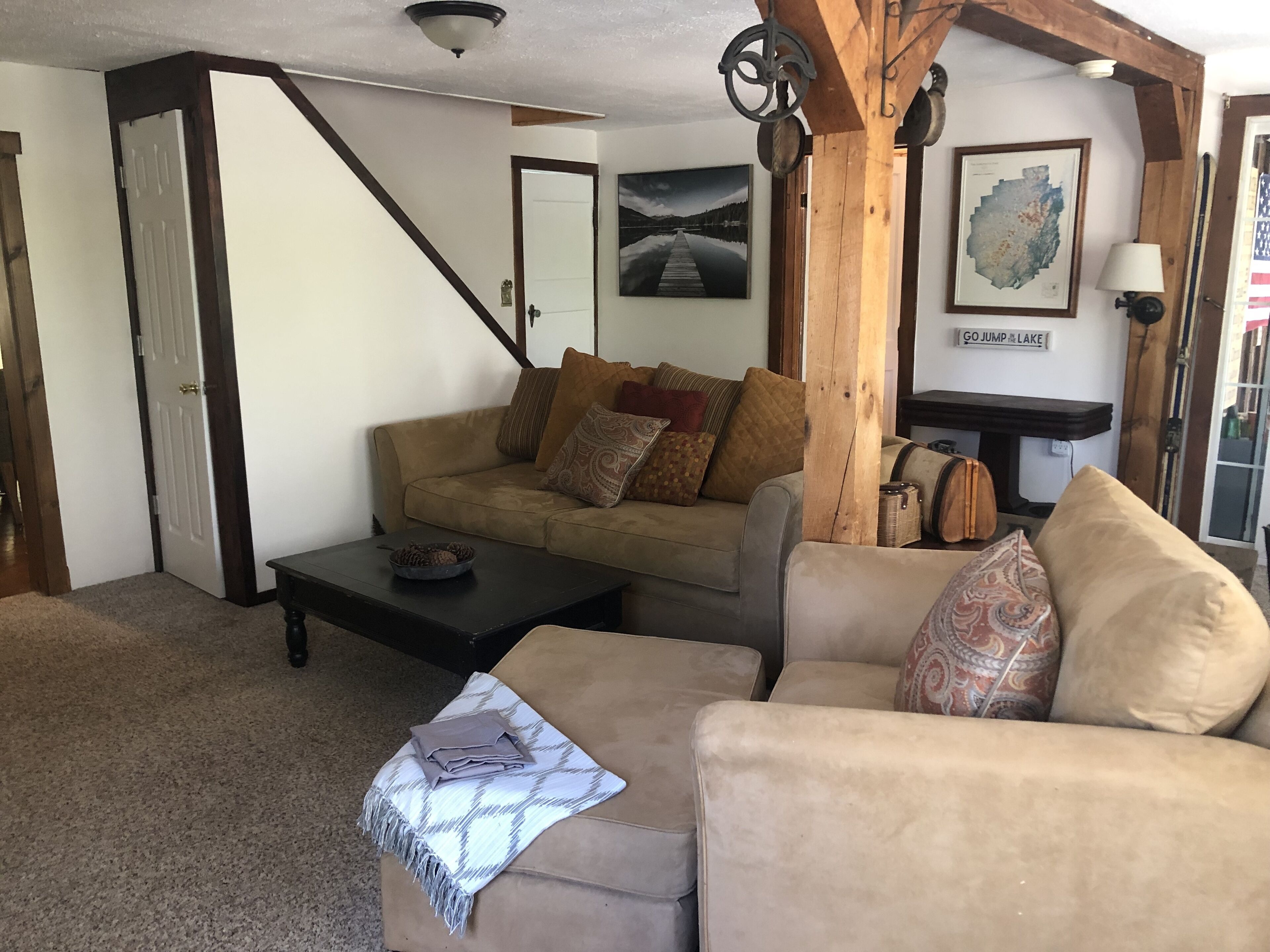 Beach is seconds away! Come live the lake life! 