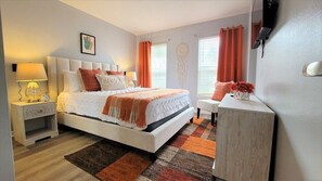 3 habitaciones, tabla de planchar con plancha, internet y ropa de cama 