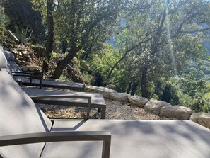 Terrace/patio - Maison de Campagne Avec Piscine (Pégairolles-de-Buèges)