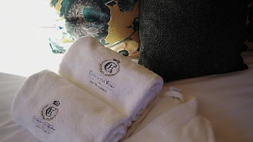 Hair dryer, towels
