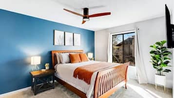 2 bedrooms, iron/ironing board, free WiFi, bed sheets