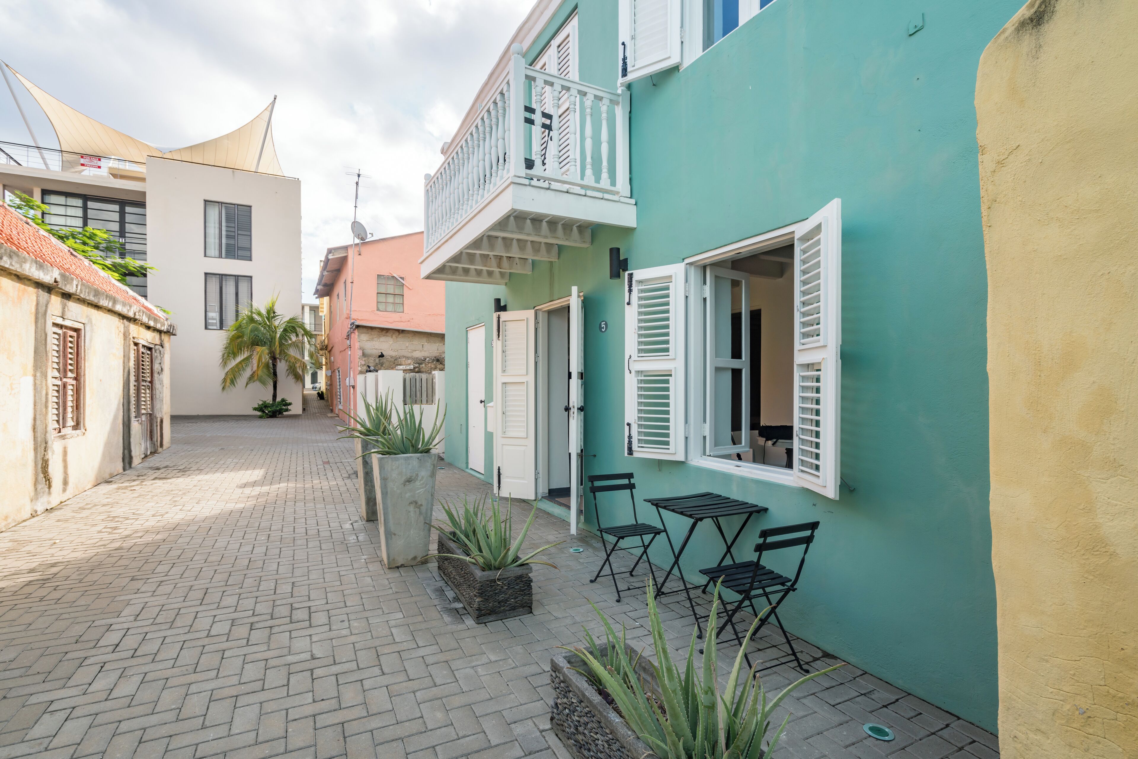 Voorkant van accommodatie