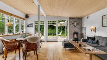 TV, fireplace, stereo