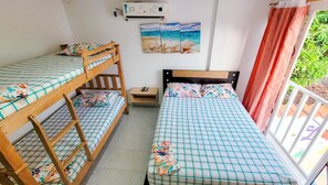 7 habitaciones, internet y ropa de cama