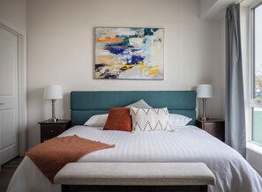 Luxe appartement | 2 slaapkamers, luxe beddengoed, bedden met traagschuimmatras