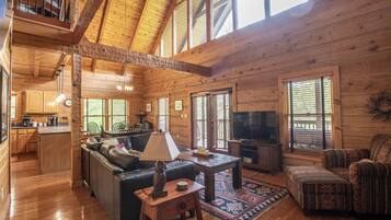 TV connectée, cheminée