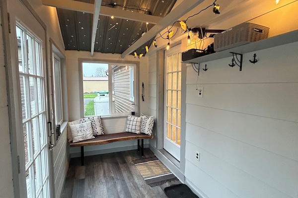 Entryway to hang your coats and take your shoes off.