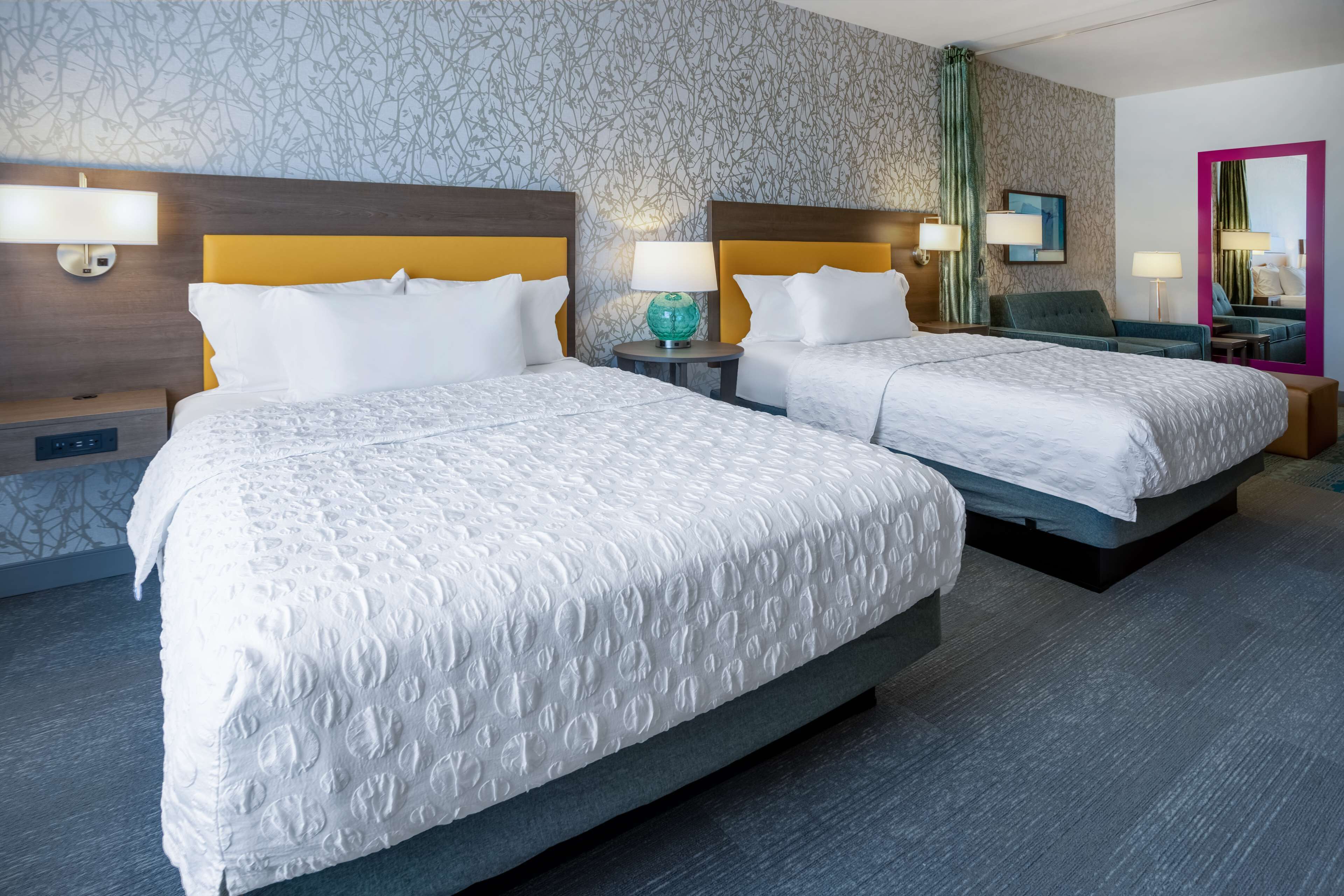 room, 2 queen beds, accessible (roll-in shower) | desk, blackout curtains, iron/ironing board, free wifi