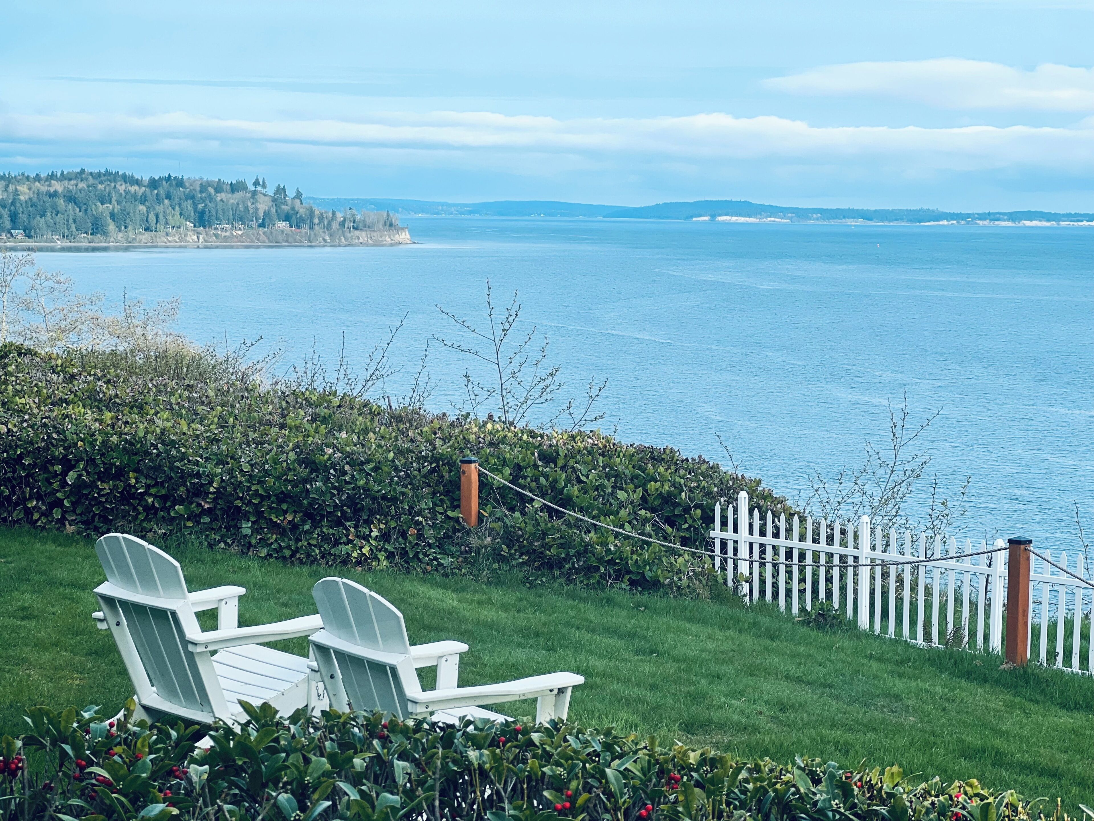 Two chairs, one view - each season with it's own magic