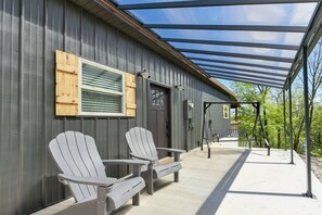 Terrace/patio - Lakefront Retreat w/Views, Fire Pit & 2 Acres (Golden)