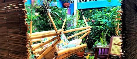 45-inch flat-screen TV with cable channels