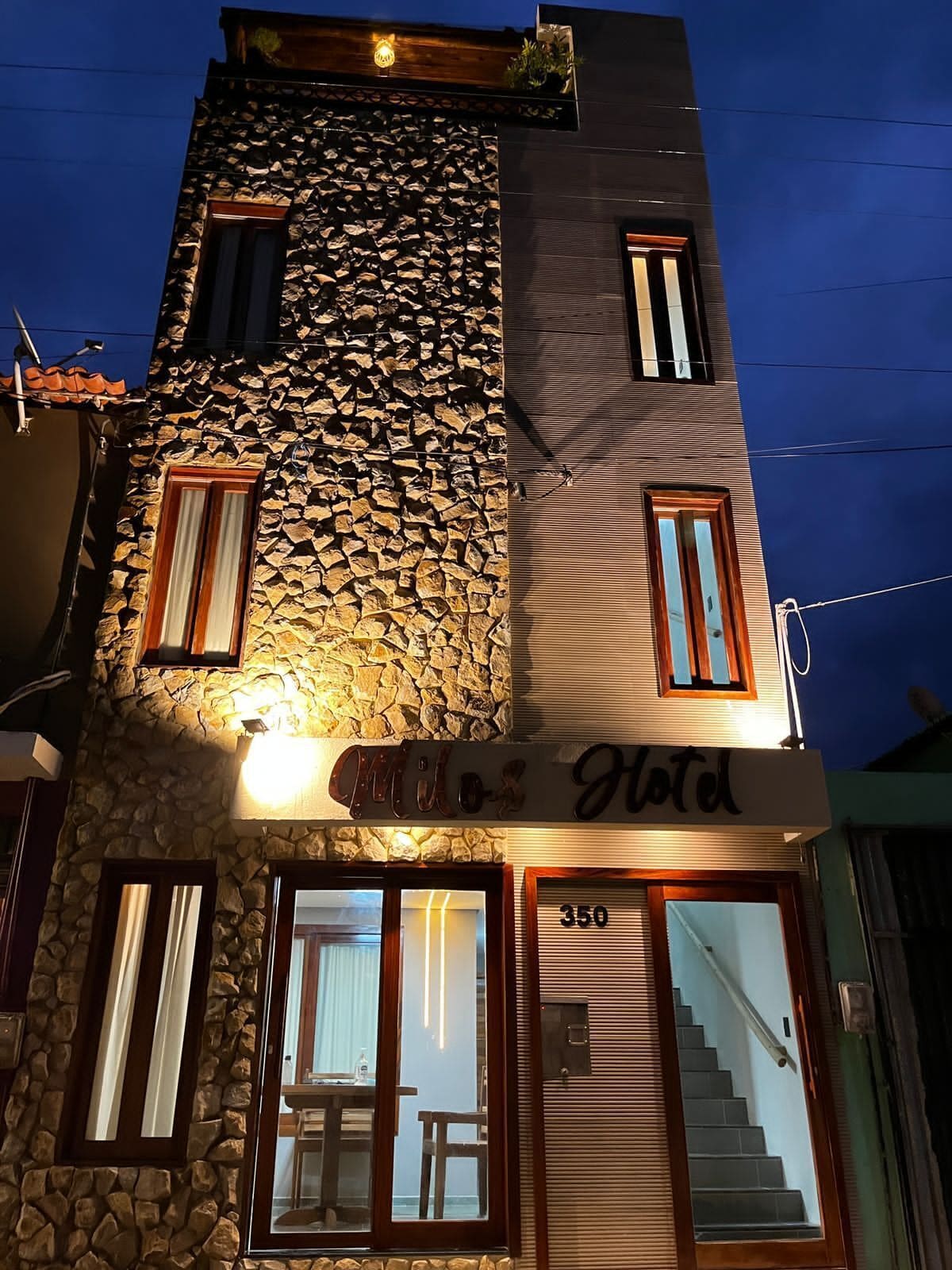 Façade de l’hébergement