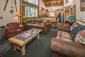 TV, fireplace, video games, video library - Adventure Awaits! Ski-In/Out Big Sky Townhome by Lake Levinsky & Bear Back Lift (Big Sky)