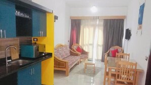 Căn hộ, 1 phòng ngủ, phù hợp cho người khuyết tật, ban công | Khu ăn uống