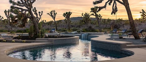 A heated pool