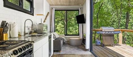 Refrigerador, horno, placa de cocina, lavavajillas