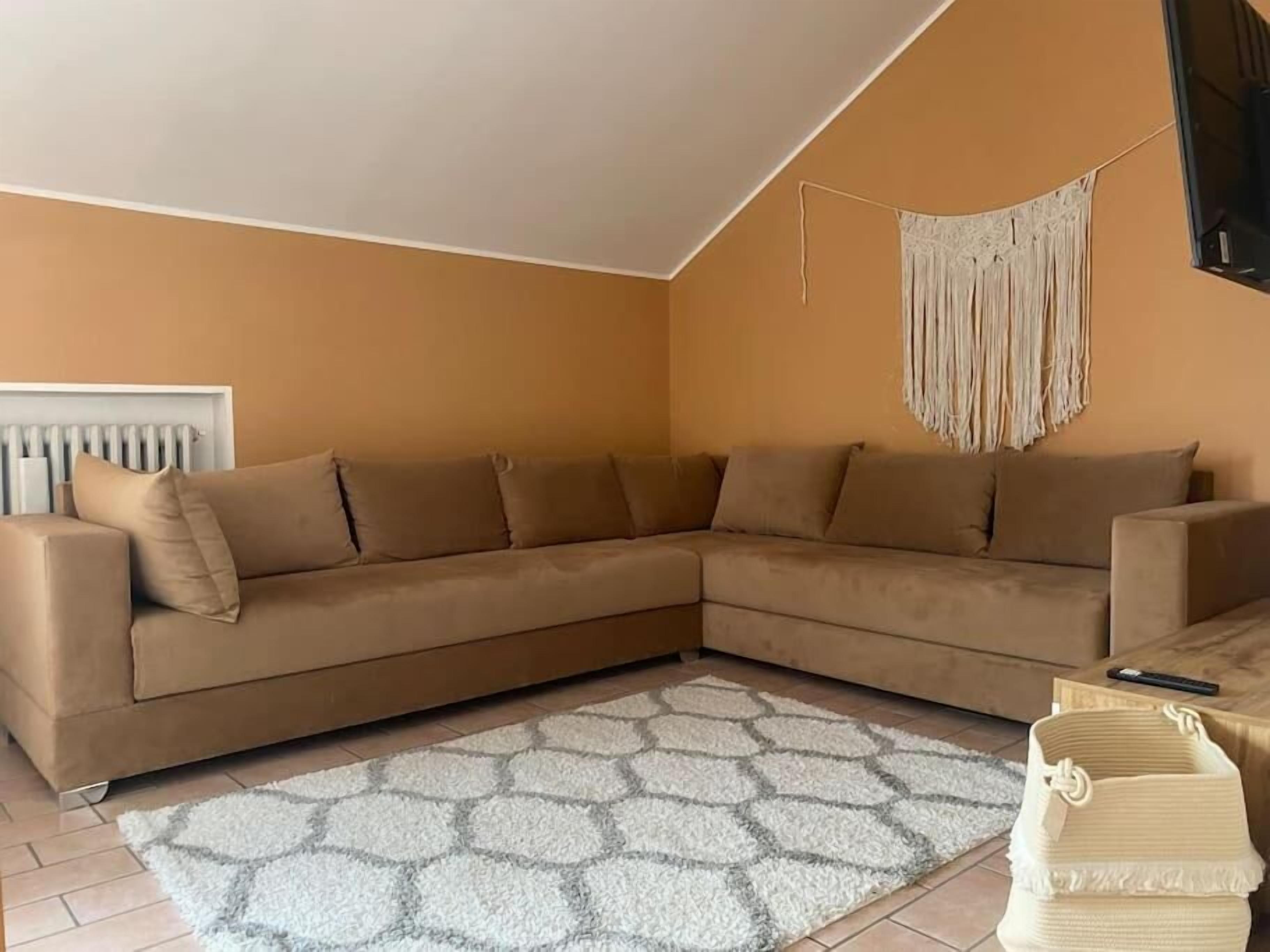 Apartment, 2 Bedrooms, Terrace, City View | Living area | Flat-screen TV