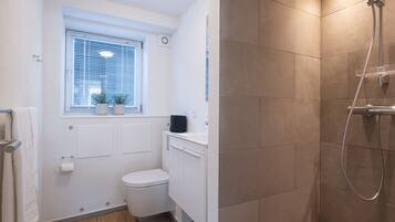 Douche, serviettes fournies