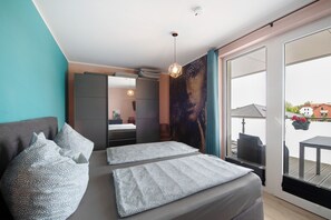 2 habitaciones, ropa de cama y acceso para silla de ruedas 