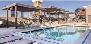 Udendørs pool, opvarmet pool