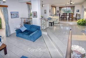 Villa, 3 Bedrooms, Smoking, Private Pool | Living area