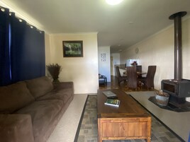 全景小屋 | 起居区 | 47-英寸智能电视 （配备卫星频道）、电视