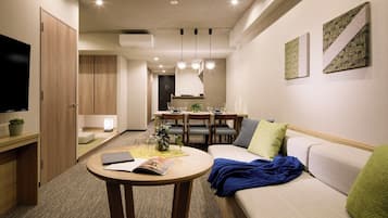 Apartamento Deluxe, varias camas, no fumadores, cocina | 1 dormitorio, ropa de cama de alta calidad, edredones de plumas