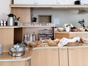 Daily buffet breakfast (EUR 10 per person)